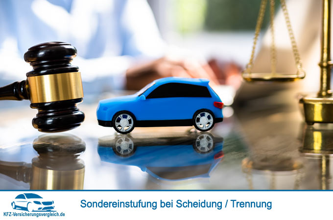 Kfz-Versicherung mit Sondereinstufung in Schadenfreiheitsklasse bei Scheidung oder Trennung